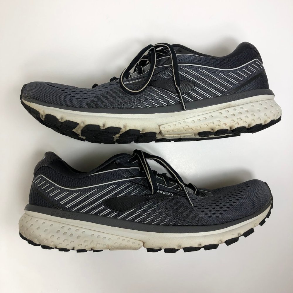Brooks Ghost 12 Men's Size US 8.5 (D) Running Shoes Sneakers Black/Pearl/Oyster - Picture 2 of 8